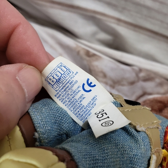 🌞SOLD🌞 Applause Bob The Builder 6.5" Posable Plush Doll 2001 Faux Leather - Picture 14 of 15